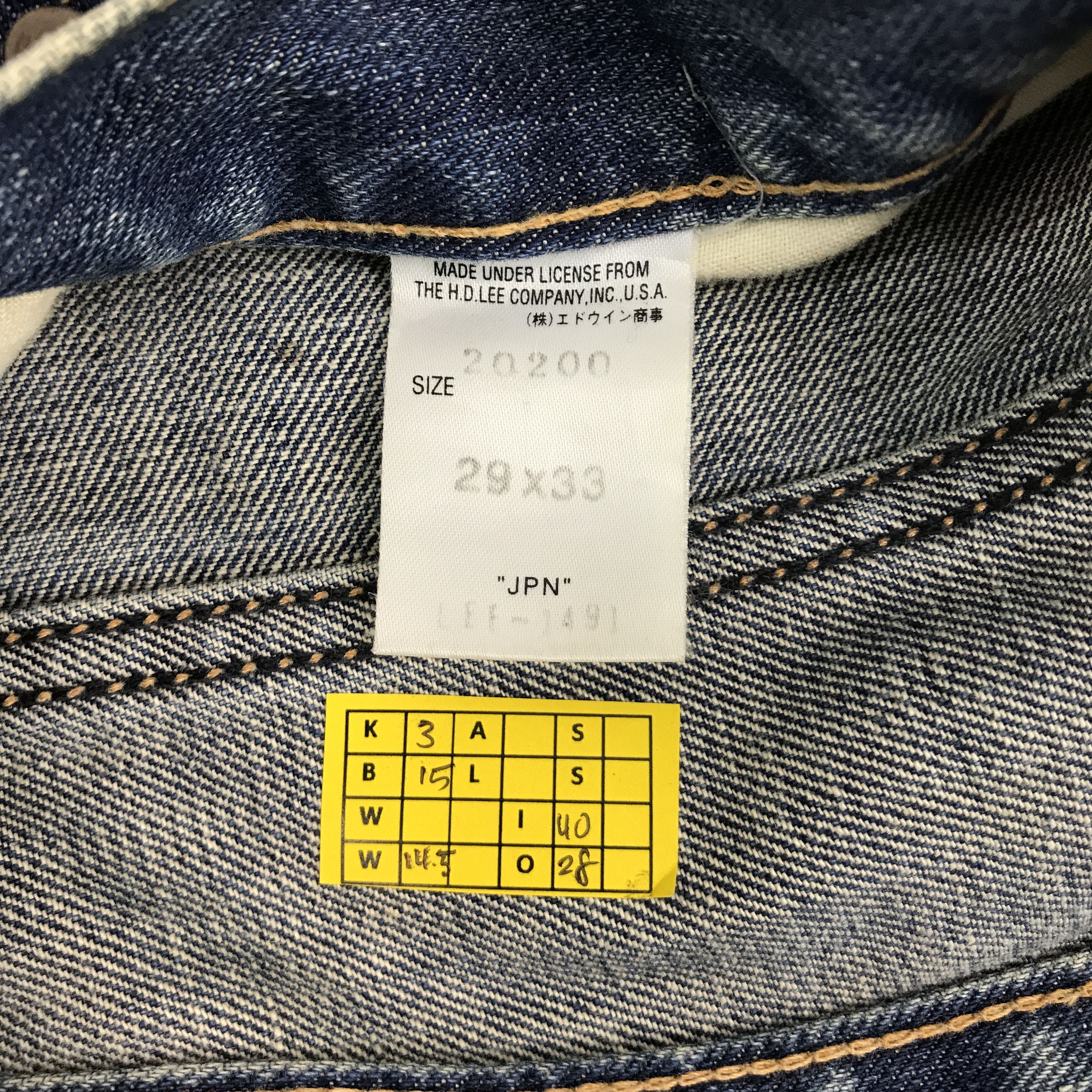 Japanese Brand × Lee Denim Blue faded Lee Japan Rusty style Denim Jeans pants Size US 29 - 14 Thumbnail