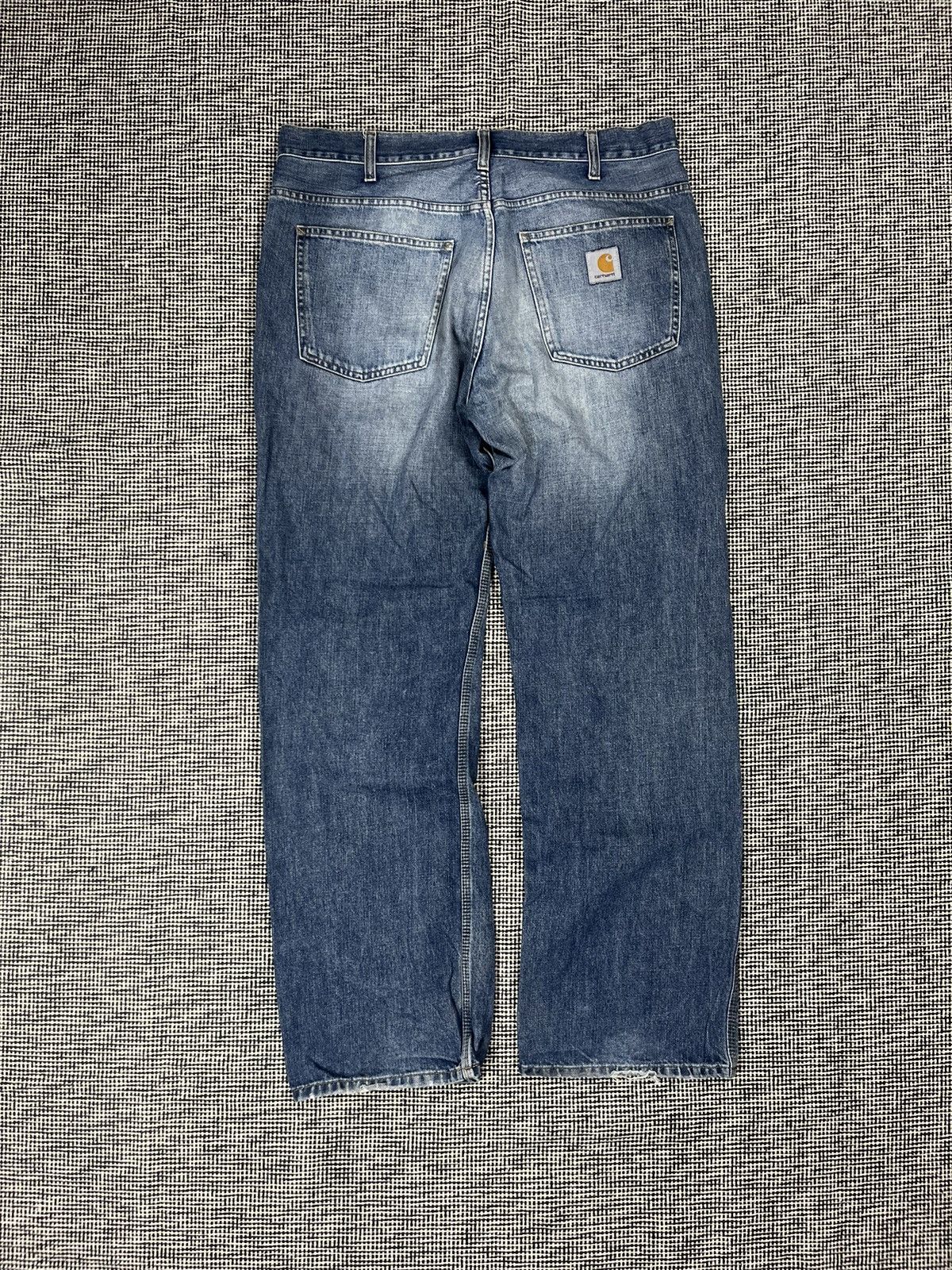 Carhartt × Vintage vintage y2k carhartt staff pant loose fit patch logo jeans Size US 36 / EU 52 - 1 Thumbnail