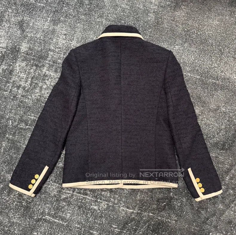 Valentino Valentino Logo-printed lapel single-breasted long-sleeved Size US XXS / EU 40 - 2 Thumbnail