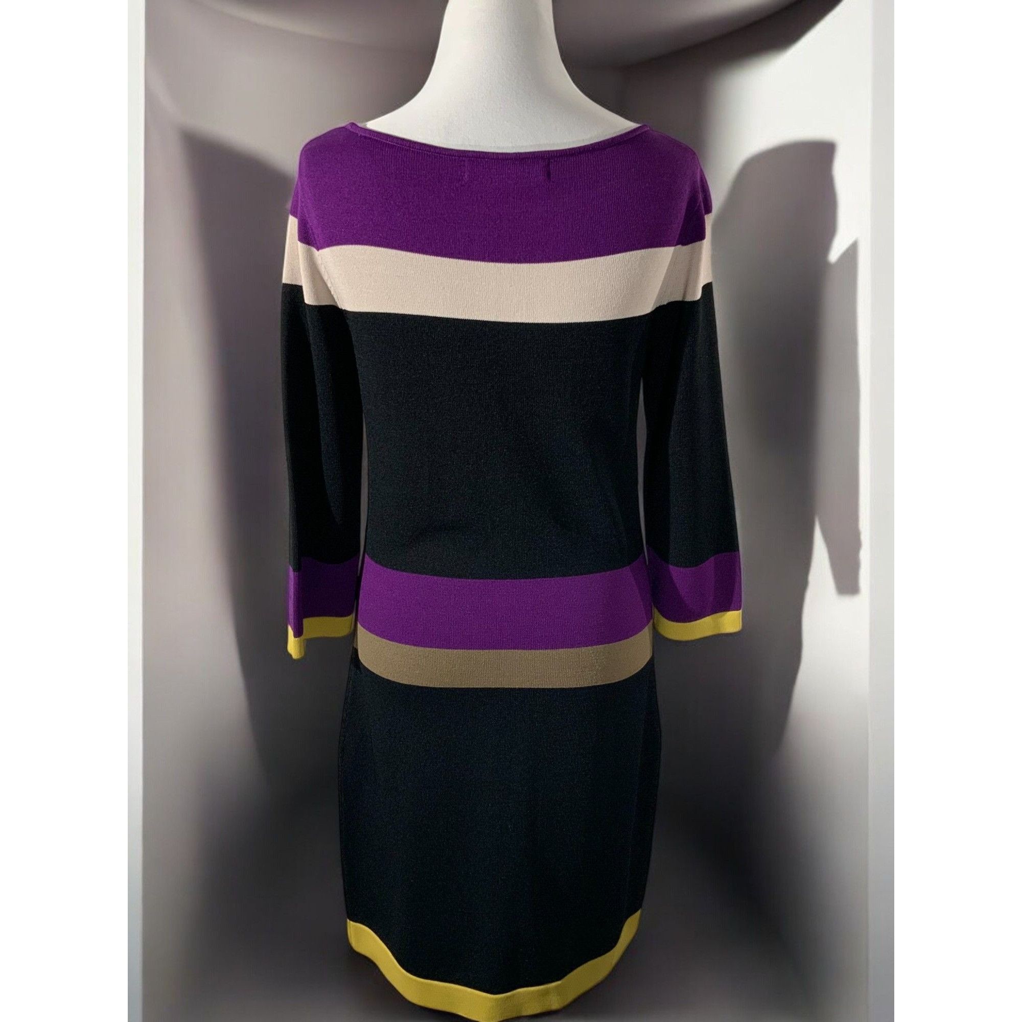 Nine West Nine West Small Black Color block Quarter Sleeve Dress S Size S / US 4 / IT 40 - 7 Thumbnail
