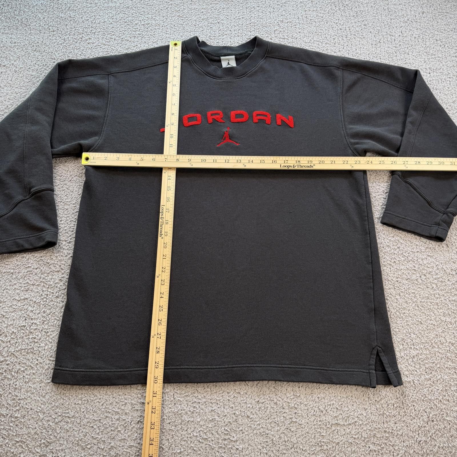 Jordan Brand Jordan Crewneck Sweatshirt Gray Spell Out Jumpman Men's XL Size US L / EU 52-54 / 3 - 2 Thumbnail