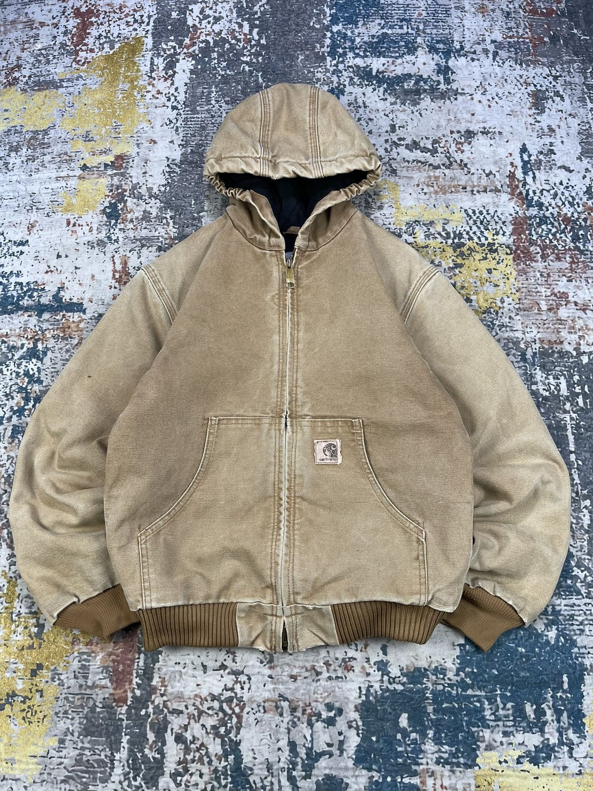 Carhartt Vtg Carhartt YYJ130 BRN Insulated Hooded Jackets Size S / US 4 / IT 40 - 1 Thumbnail