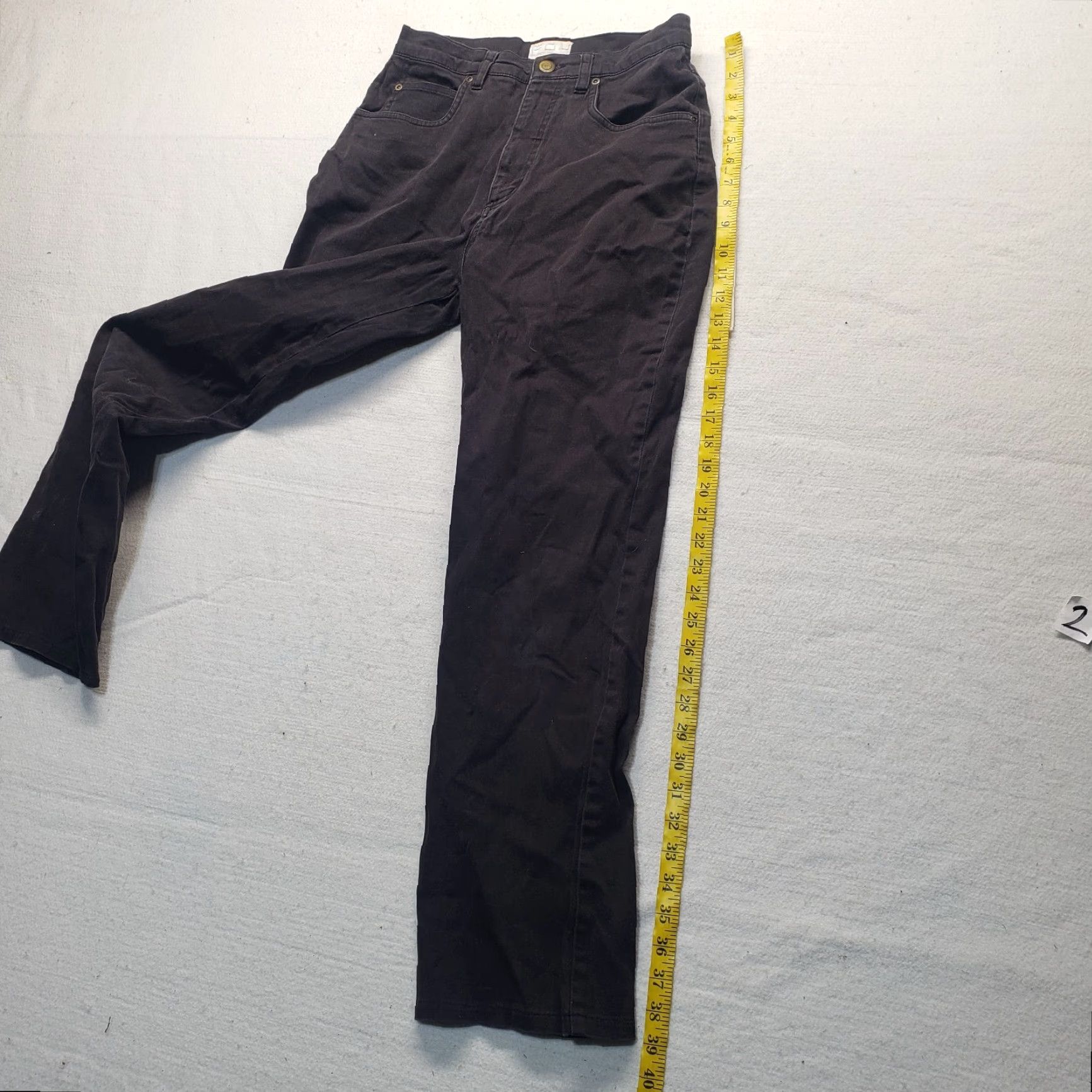 Vintage FDJ French Dressing Jeans Skinny Slim Jegging Black Stretch Women's Size 6 Size 28" / US 6 / IT 42 - 7 Thumbnail