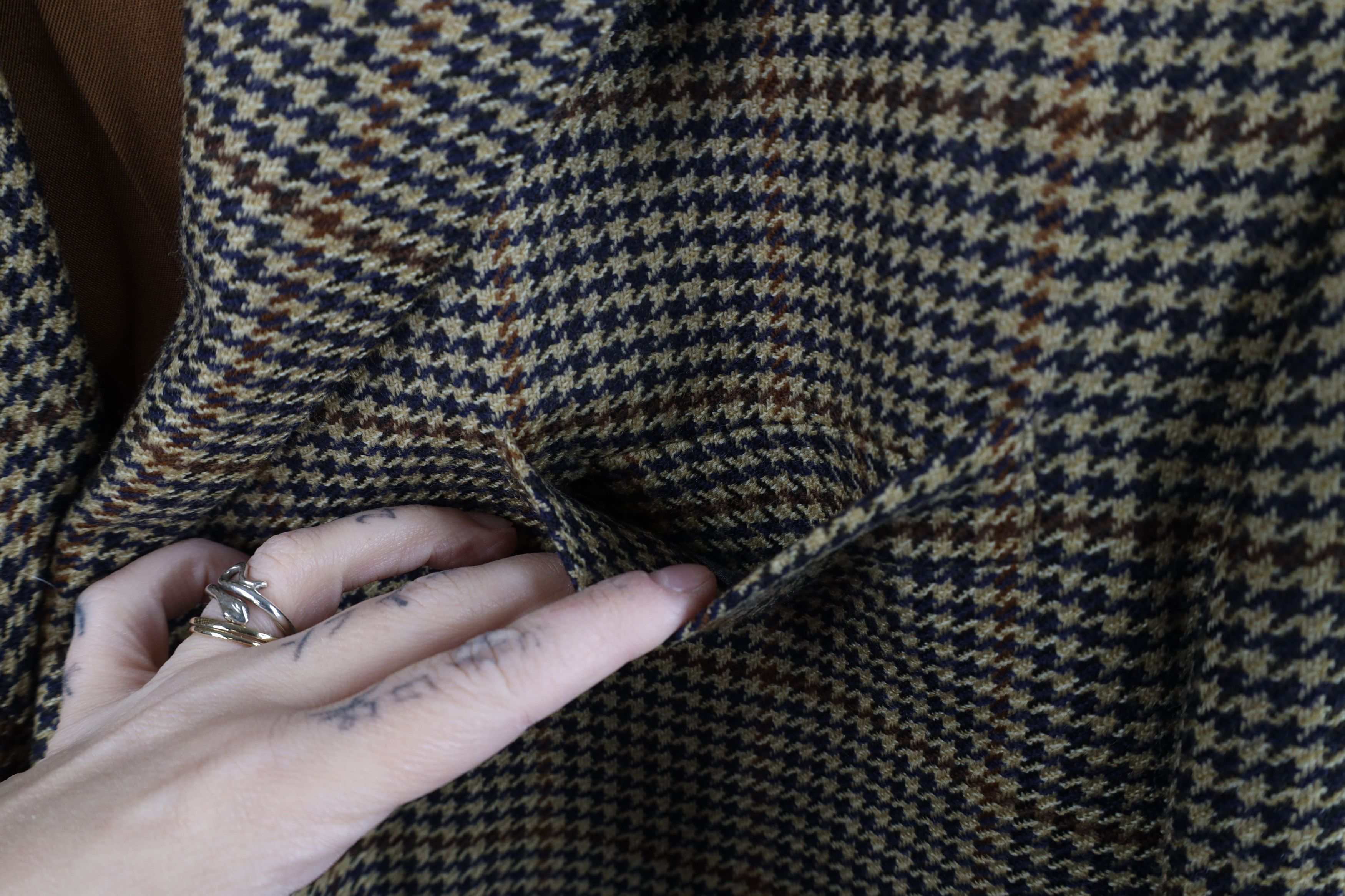 Lands' End × Vintage Vintage 90s Lands End Houndstooth Suit Coat Blazer Jacket Size US L / EU 52-54 / 3 - 5 Thumbnail