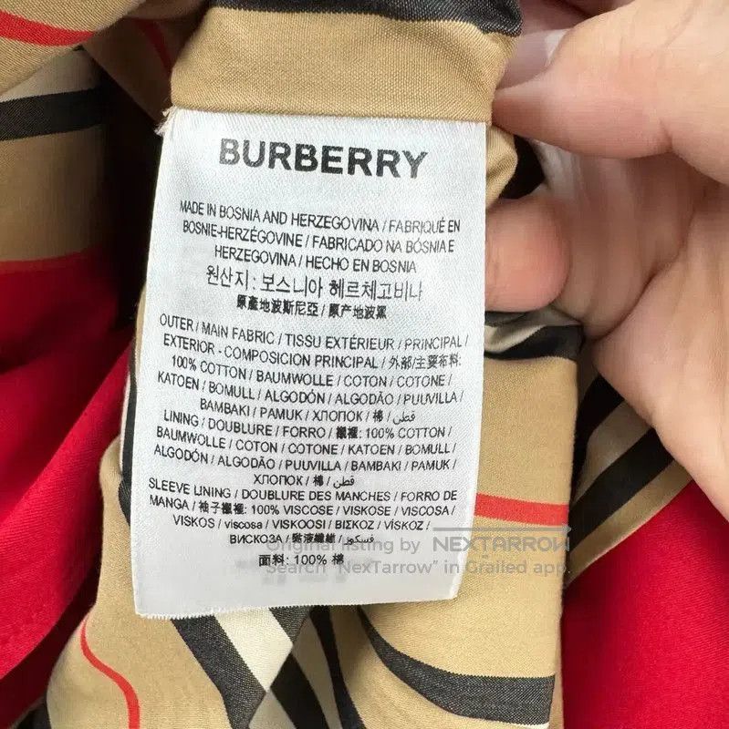 Burberry Burberry Red Cotton Double-Breasted Trench Coat. Size M / US 6-8 / IT 42-44 - 7 Thumbnail