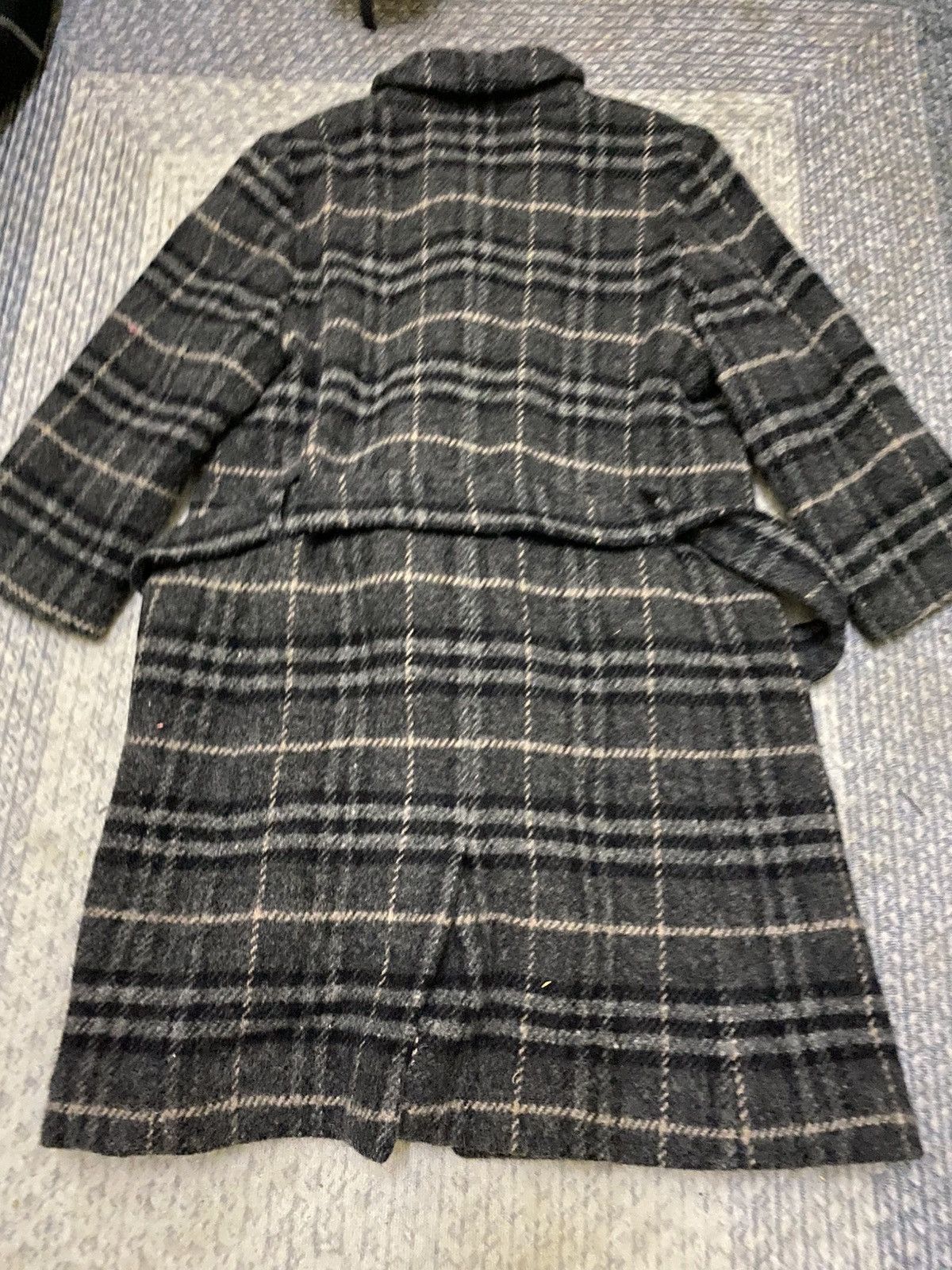 Burberry BURBERRY LONDON WOOL PLAID BELTED COAT Size M / US 6-8 / IT 42-44 - 4 Thumbnail
