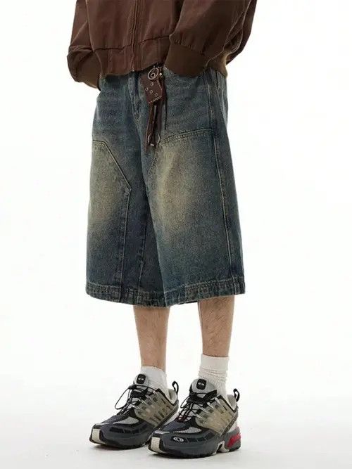 Japanese Brand × Vintage GOTH Vintage RETRO washed jorts shorts Size US 35 - 4 Thumbnail