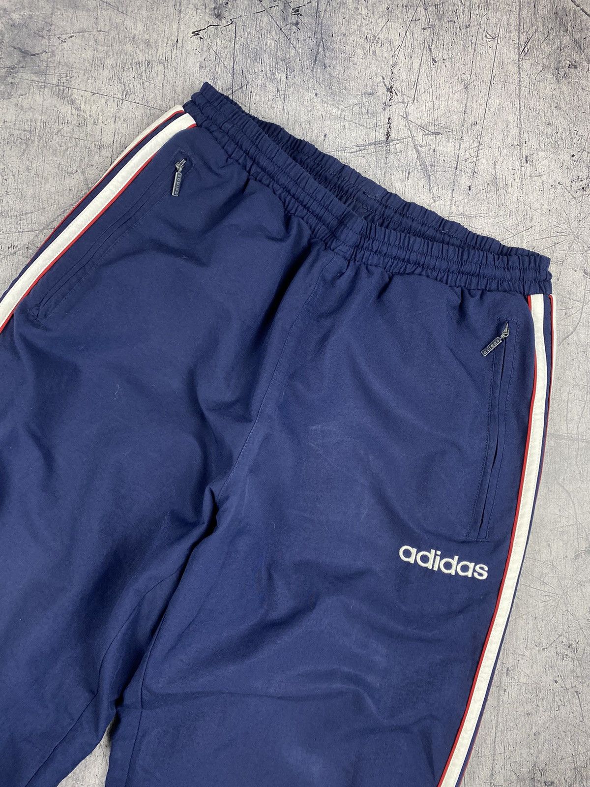 Adidas × Vintage Mens Vintage Adidas Nylon Drill TrackPants Size M Size US 32 / EU 48 - 4 Thumbnail