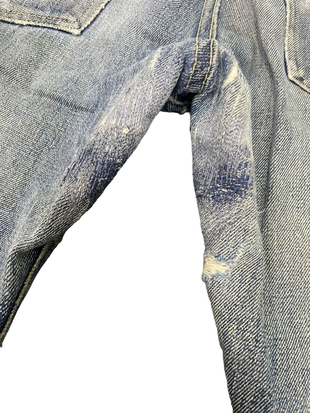 Denime Vintage Denime Orizzonti Selvedge Faded Distresed Denim Size US 30 / EU 46 - 11 Thumbnail