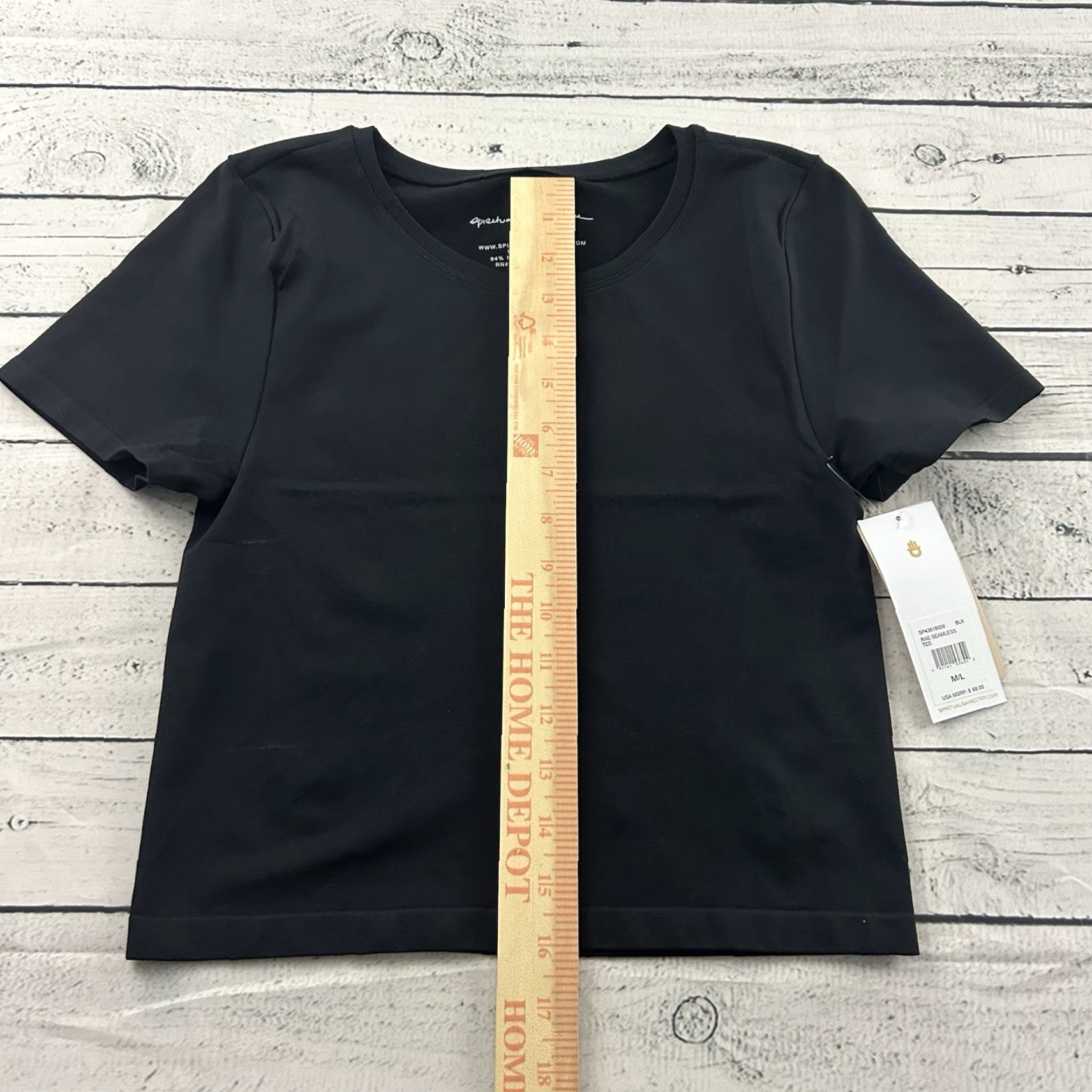 Spiritual Gangster Spiritual Gangster Tee Shirt Short Sleeve Women’s M/L Black - Rae Seamless Activewear Shirt Womens M Size M / US 6-8 / IT 42-44 - 4 Thumbnail