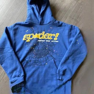 Other Blue Sp5der Hoodie Size US M / EU 48-50 / 2 - 2 Thumbnail