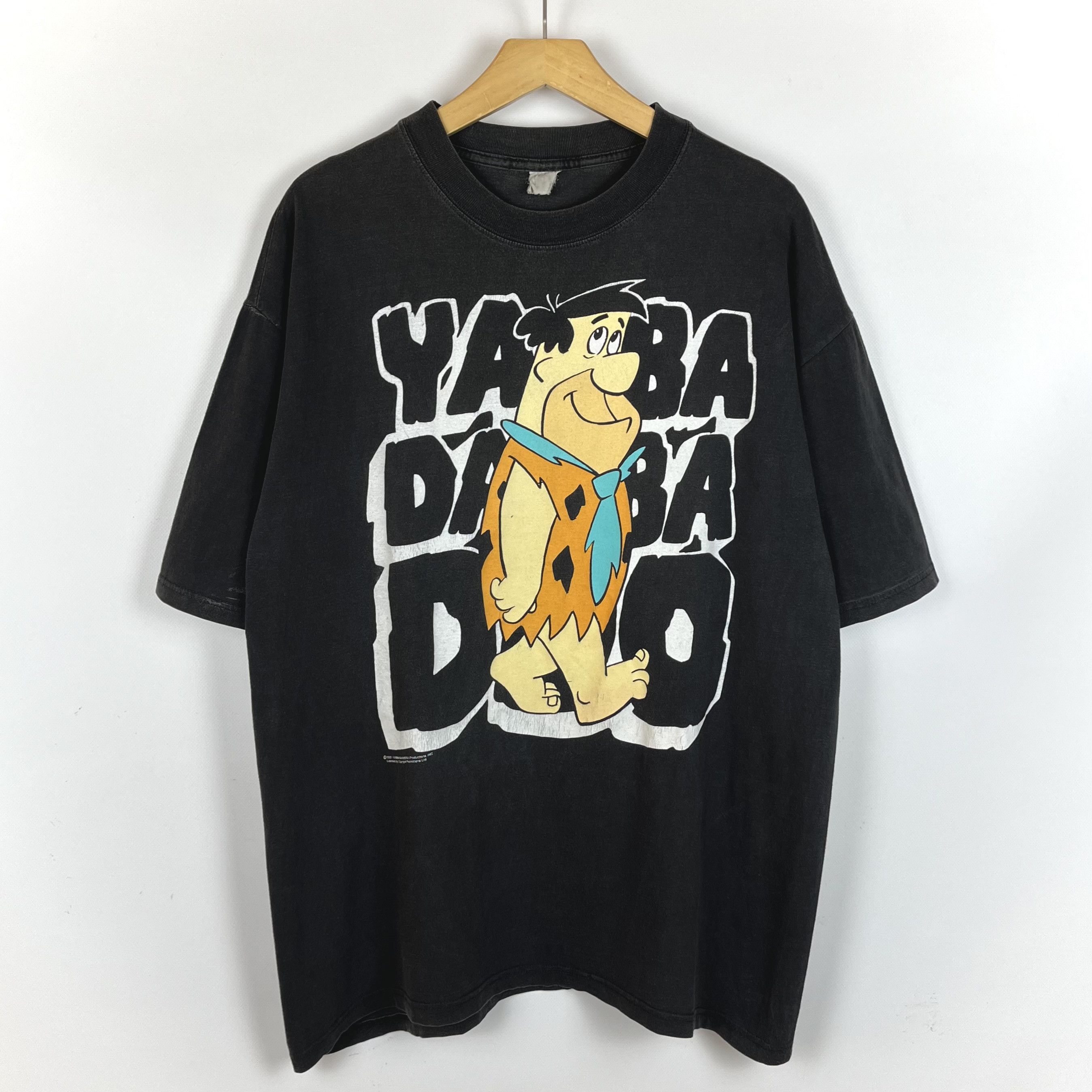 Cartoon Network Vintage Flintstones Yaba Daba Doo Cartoon T Shirt 1993 Size US XL / EU 56 / 4 - 1 Thumbnail