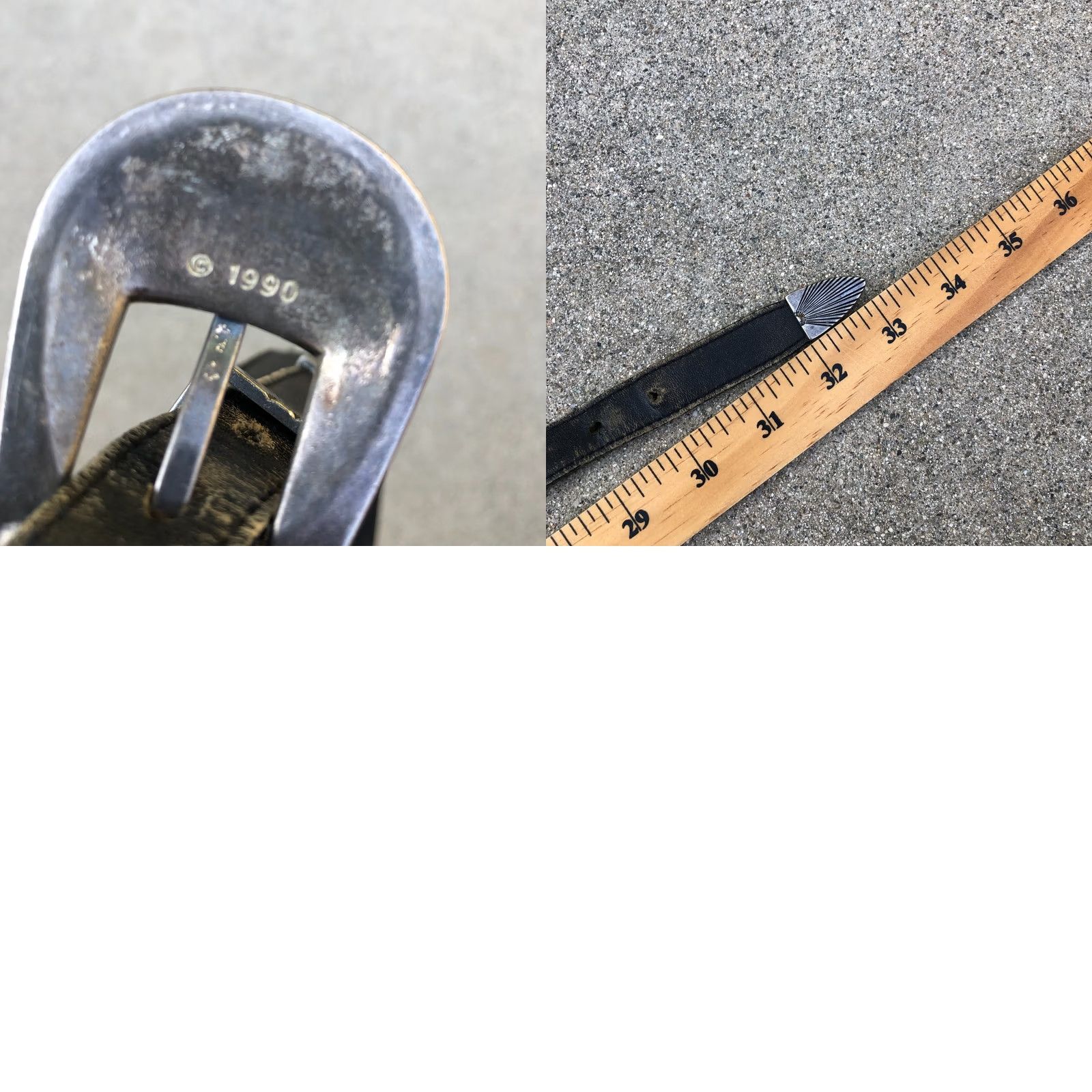Vintage VINTAGE Silver Creek Belt Women's Black Leather Animals Southwestern 33" Size ONE SIZE - 8 Thumbnail