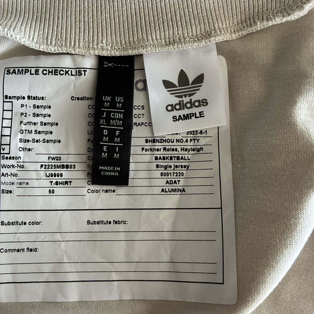 Adidas × Fear of God GRAIL Adidas x Fear of God Athletics FW22 SAMPLE Tee Size US M / EU 48-50 / 2 - 8 Thumbnail
