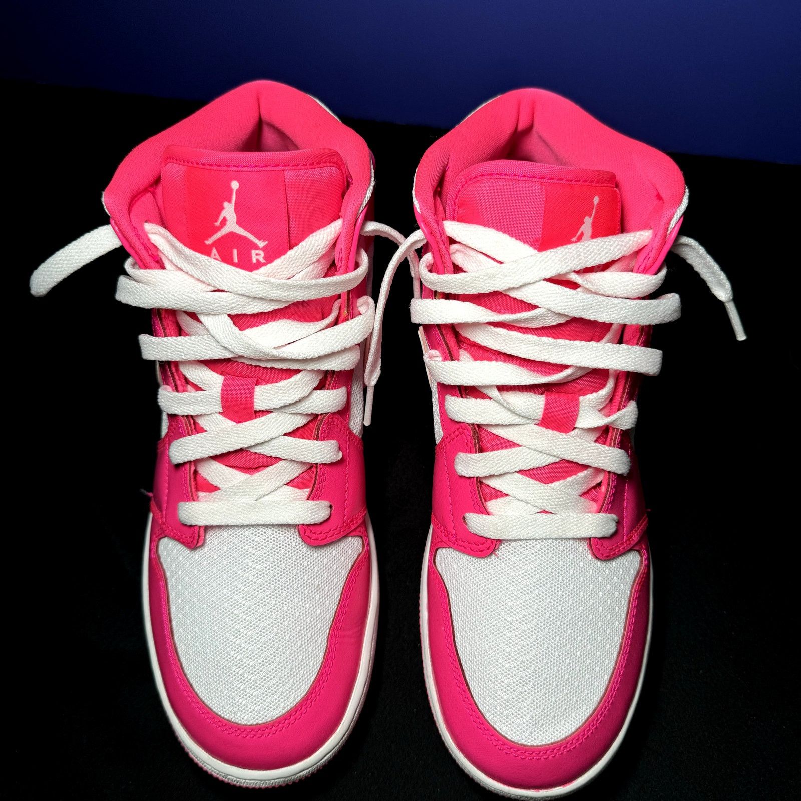 Jordan Brand × Nike Size 7 - Nike Air Jordan 1 Mid GS Hyper Pink Men's Shoes Size US 7 / EU 40 - 4 Thumbnail