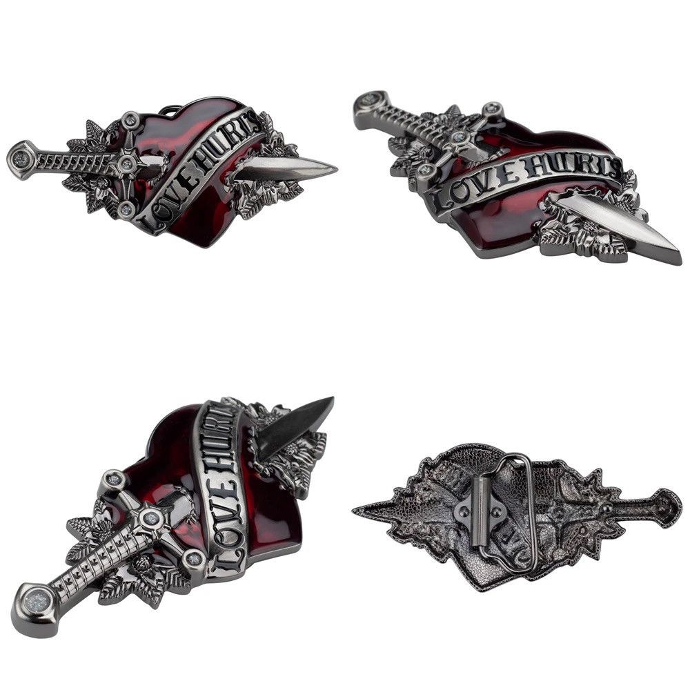 Other Silver Color White Belt Love Hunter Belt Punk Rock Gothic Size ONE SIZE - 2 Thumbnail