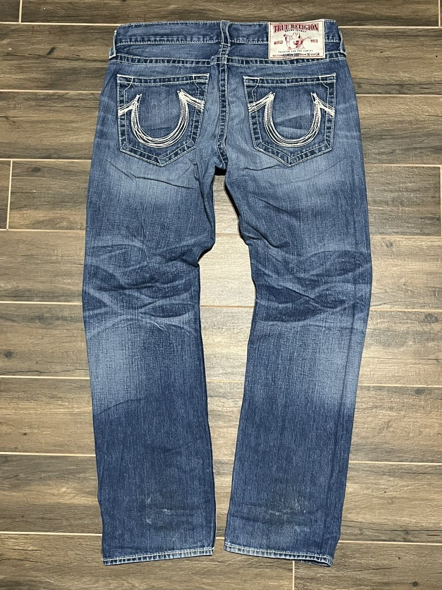 True Religion × Vintage TRUE RELIGION BOBBY VINTAGE Y2K USA DENIM JEANS Size US 36 / EU 52 - 2 Thumbnail