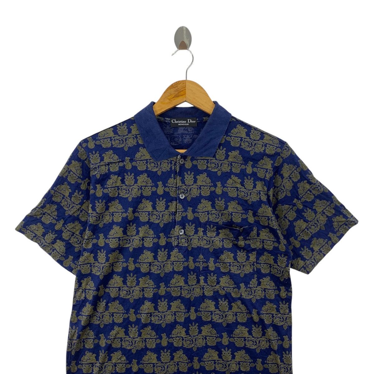 Christian Dior Monsieur Vintage CHRISTIAN DIOR MONSIEUR Monogram Tee Shirt Top Polo Size US S / EU 44-46 / 1 - 2 Thumbnail