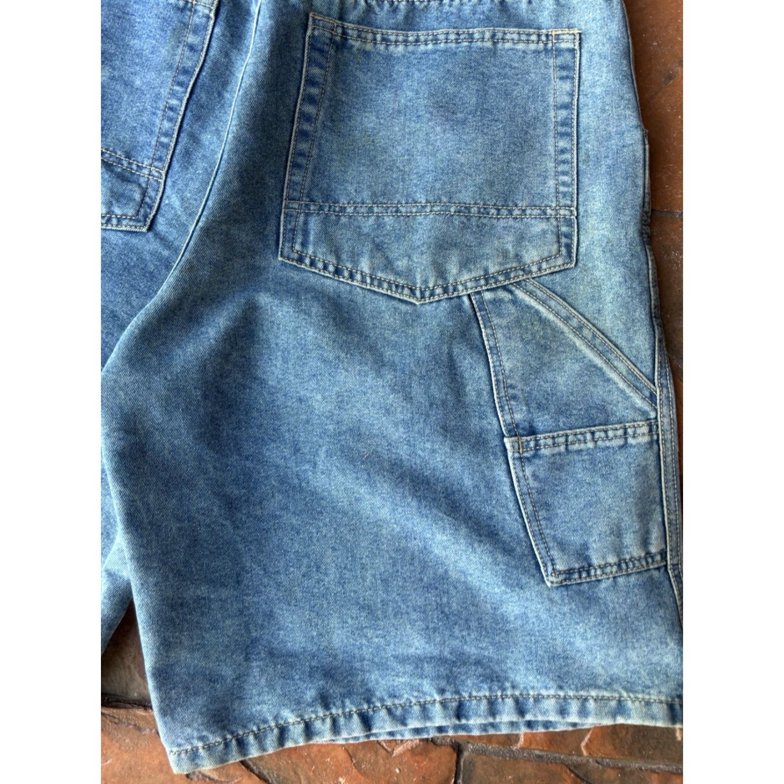 AG Jeans VINTAGE Jeans Baggy Jeans Shorts Jorts Carpenter Y2K 34 Mens Blue Womens? Size US 34 / EU 50 - 7 Thumbnail