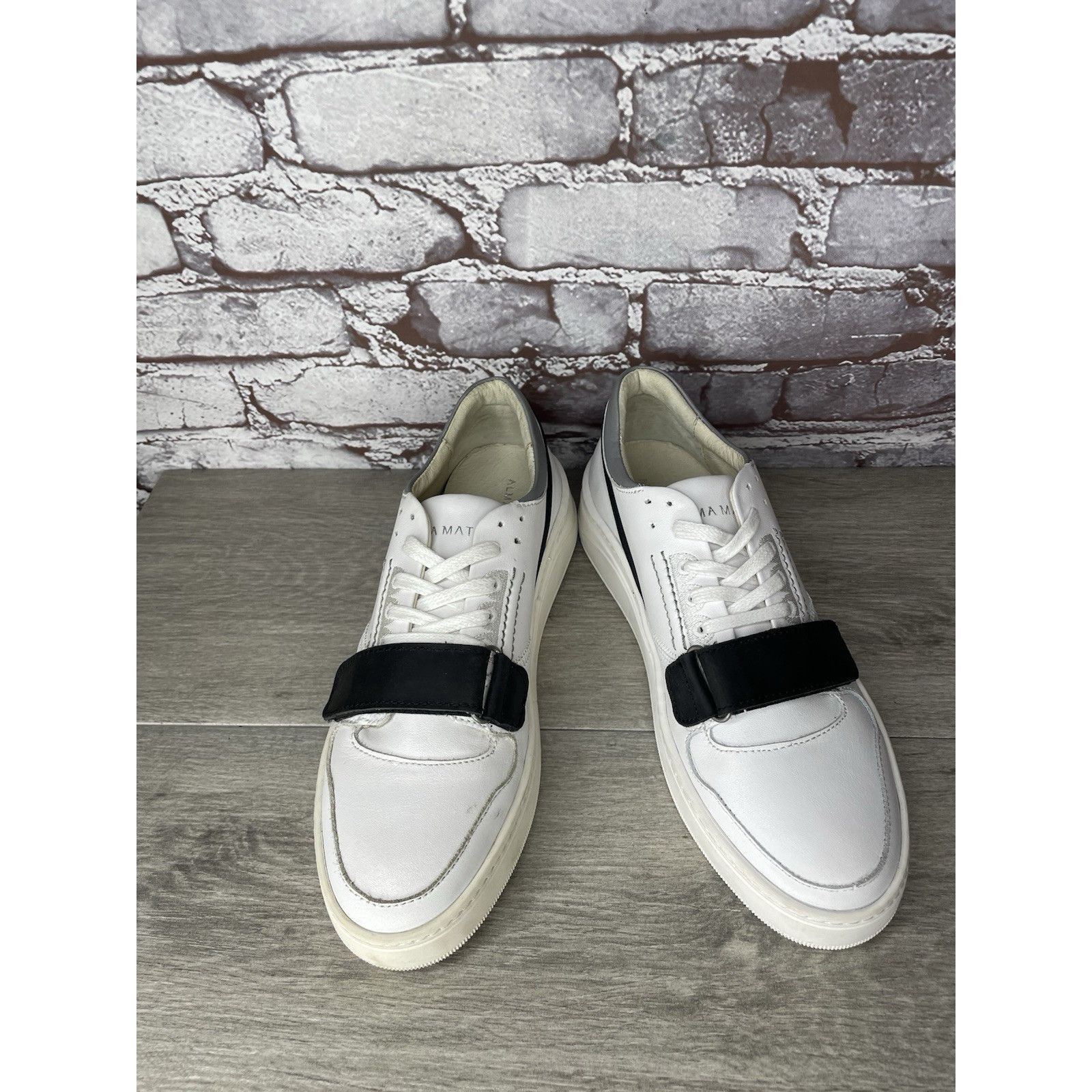 Other Gamma 4 True Alma Mater White Leather Strap Lace Up Shoes Me Size US 7 / EU 40 - 2 Thumbnail