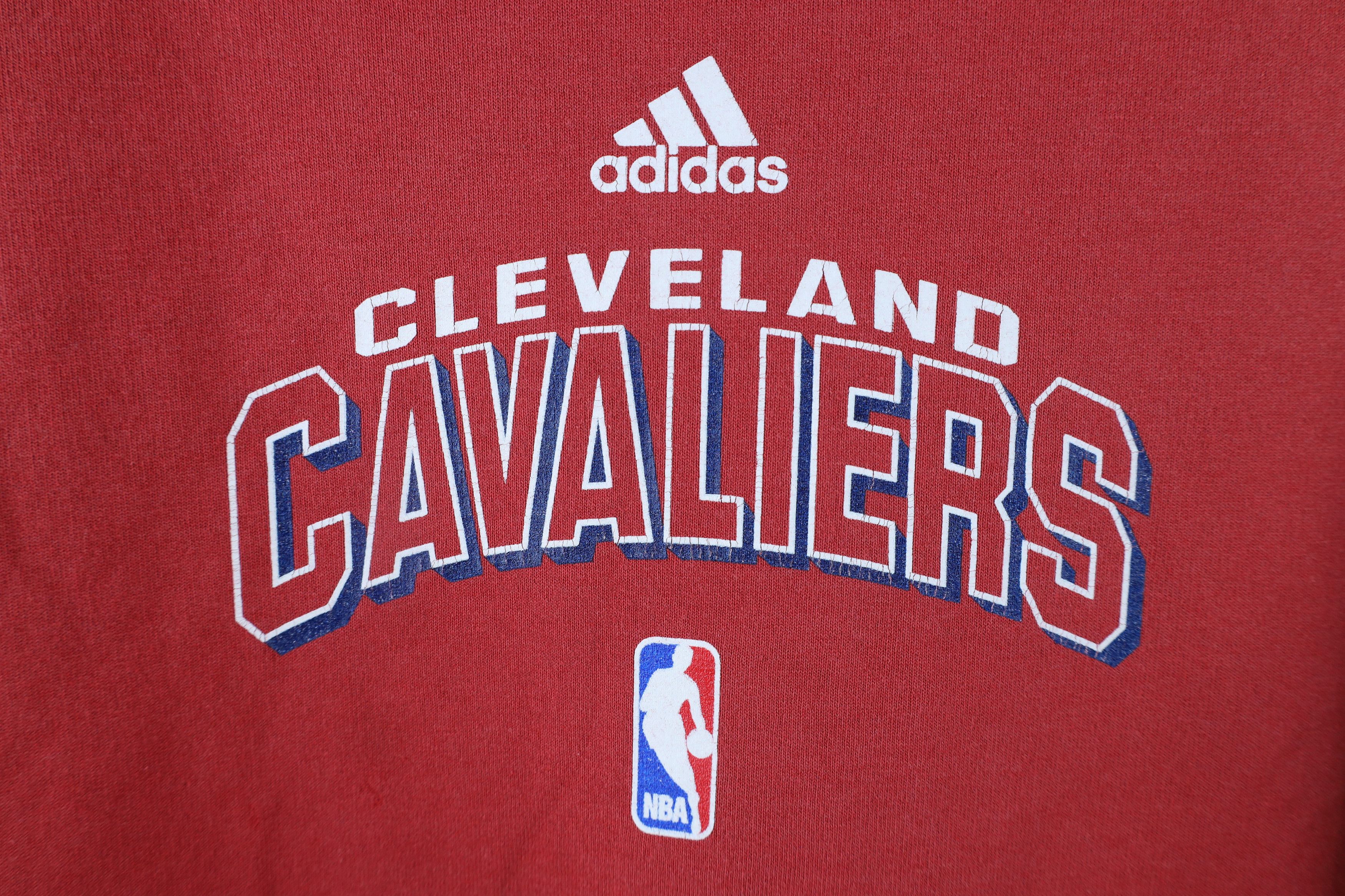 Adidas × Vintage Vintage Adidas Cleveland Cavaliers Basketball Hoodie Size M / US 6-8 / IT 42-44 - 4 Thumbnail