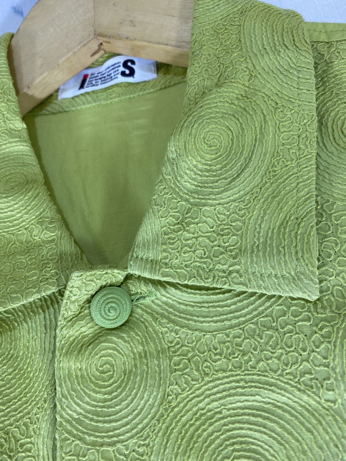 Issey Miyake vintage pattern bordiered shirt Size US M / EU 48-50 / 2 - 3 Thumbnail