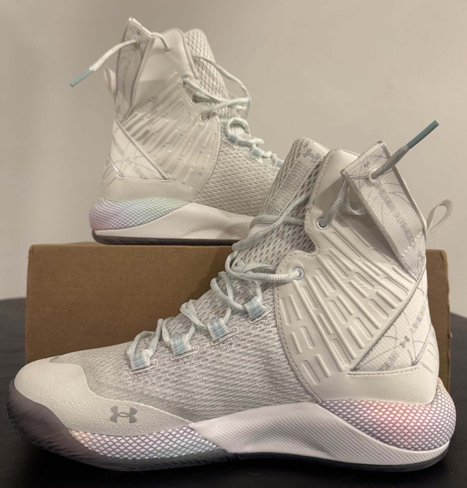 Under Armour Size 10.5 - Under Armour Highlight Ace White Breeze Silver W Size US 10.5 / IT 40.5 - 3 Thumbnail