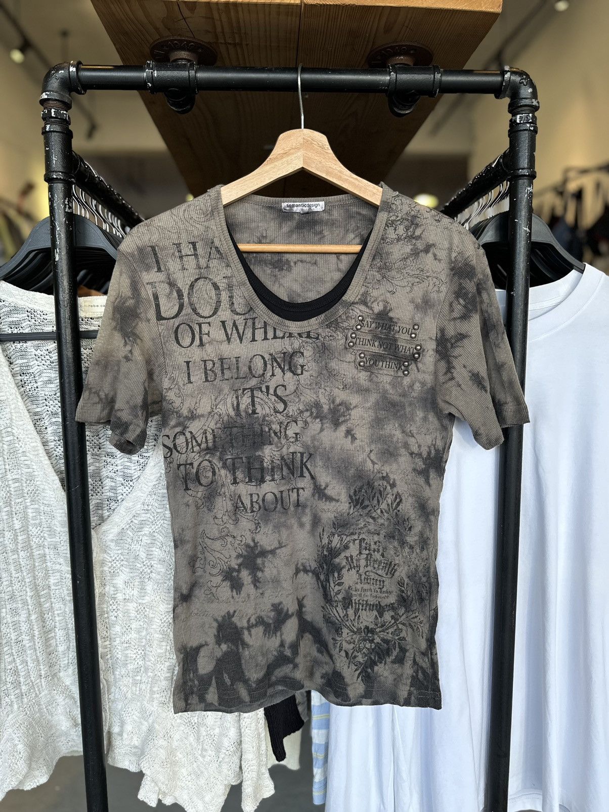 Japanese Brand Semantic Design Punk Riot Poem Tees Size US L / EU 52-54 / 3 - 1 Thumbnail