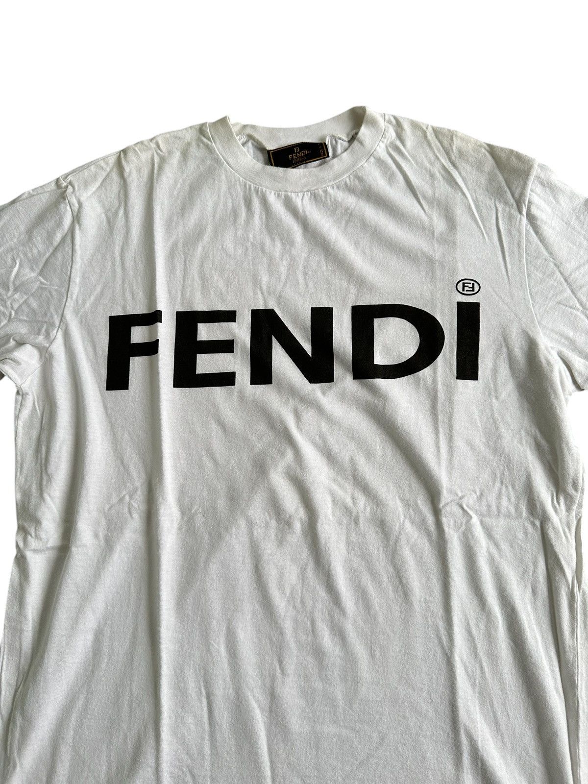Fendi FENDI LOGO TEE SHIRT Size US M / EU 48-50 / 2 - 2 Thumbnail