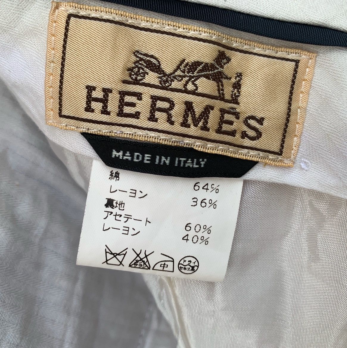 Hermes Vintage Hermes Paris Classic Straight Trousers Stripe Pant Size US 32 / EU 48 - 12 Thumbnail