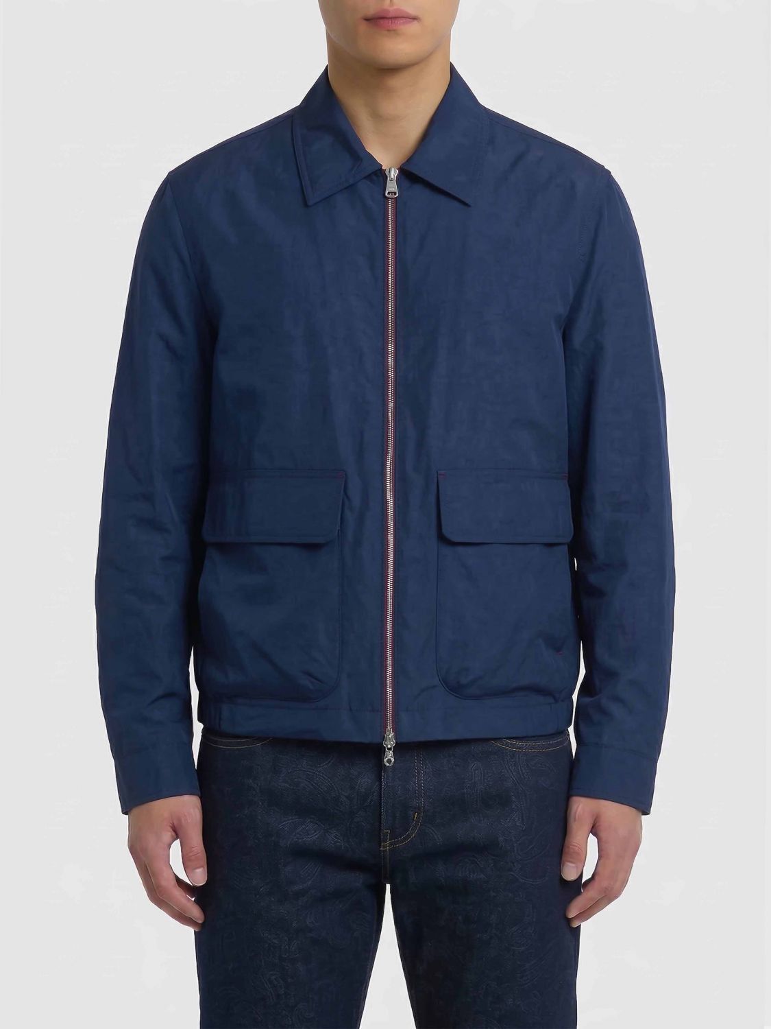 Brunello Cucinelli Brunello Cucinelli Jacket Men Blue Size US XL / EU 56 / 4 - 1 Thumbnail