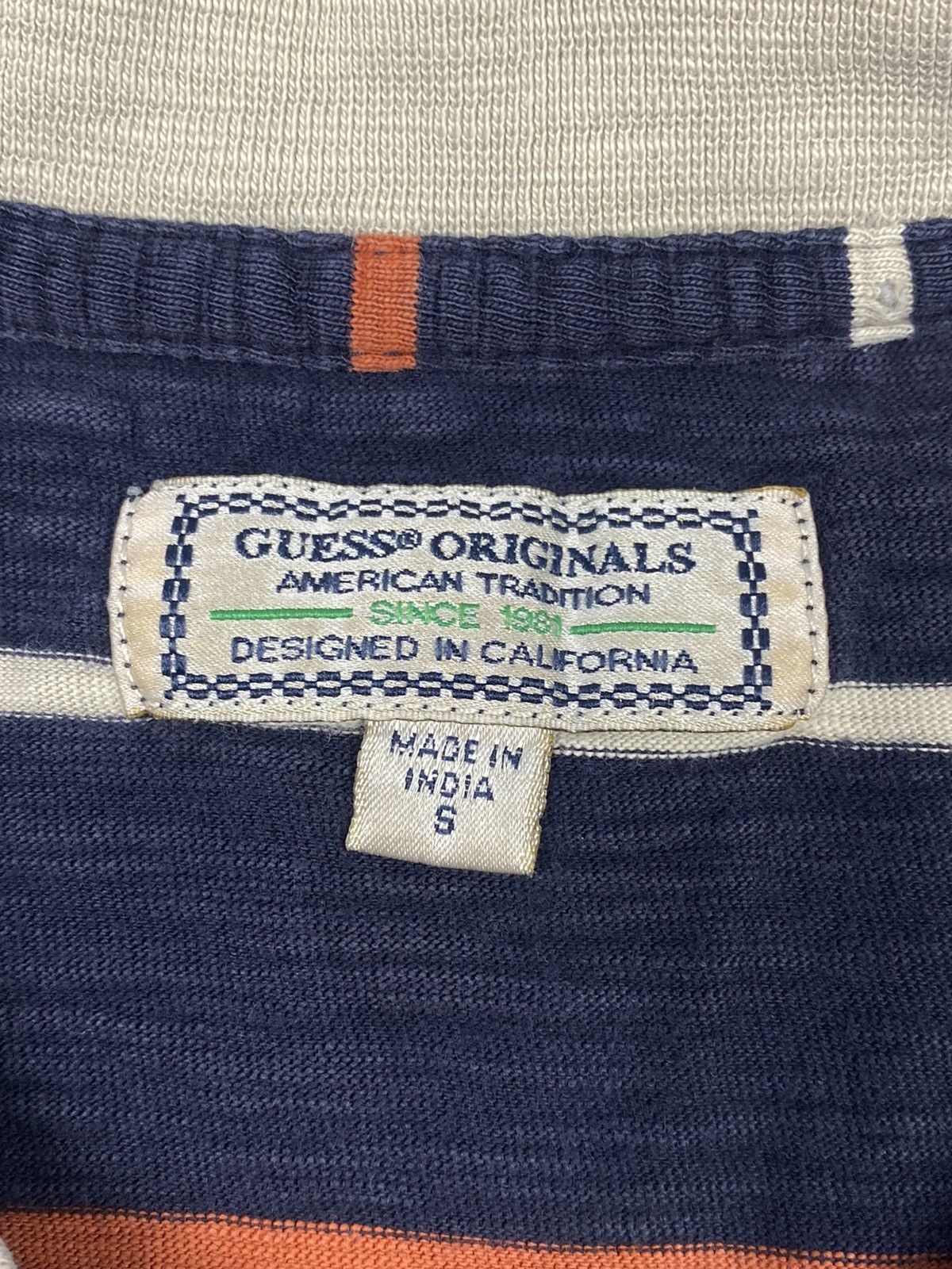 Guess × Vintage Vintage Guess Los Angeles Striped USA Asap Rocky Tee y2k Size US S / EU 44-46 / 1 - 9 Thumbnail