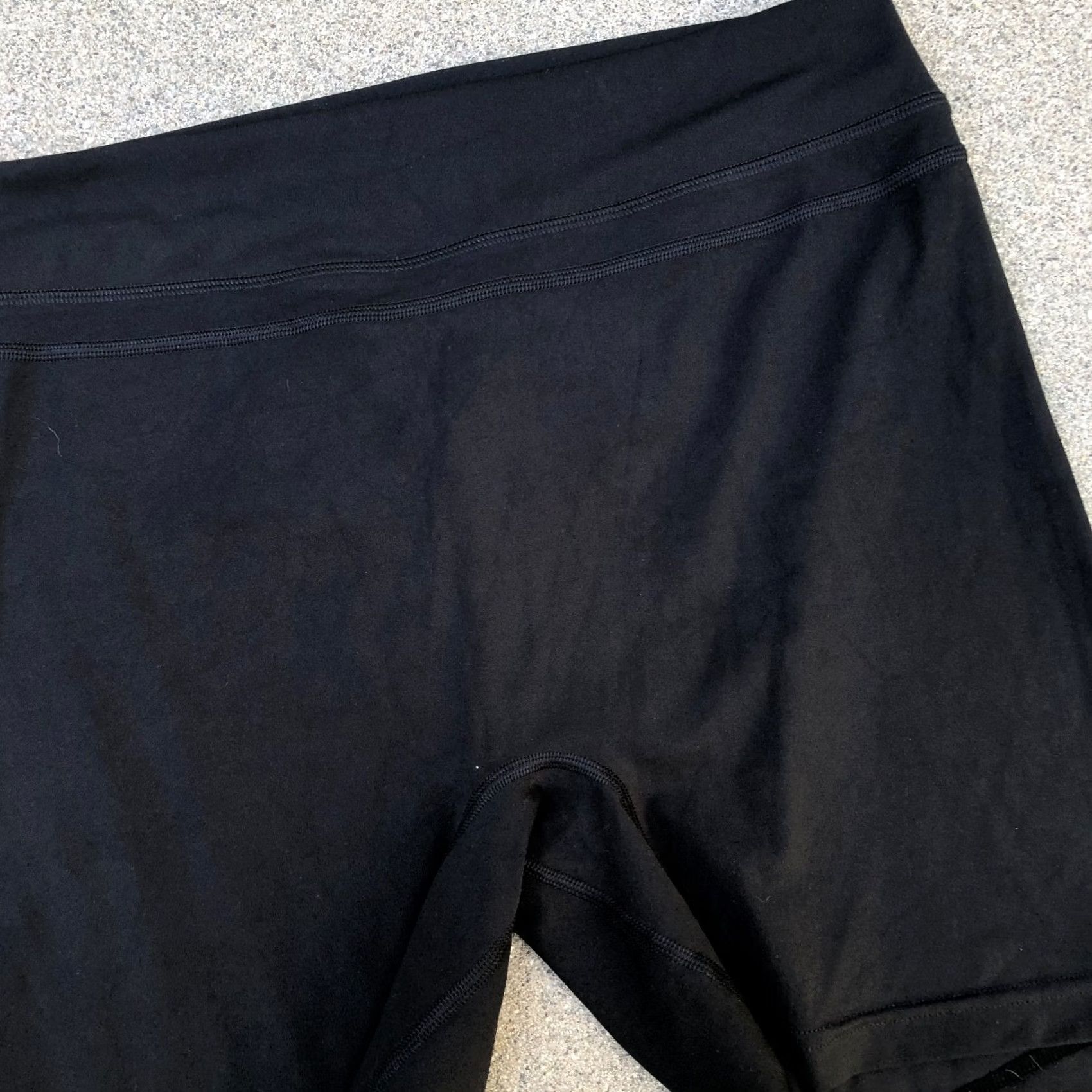 Vintage TOM TIGER Yoga Compression Biker Shorts Womens XL Black Nylon Blend Activewear Size 40" / US 18 - 5 Thumbnail