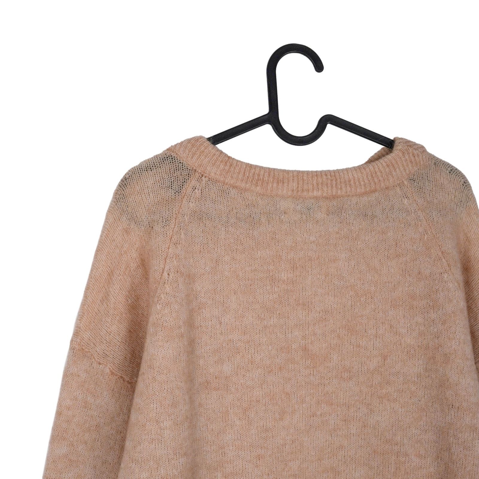 Acne Studios Acne Studios Dramatic Moh Beige Wool Blend Oversized Sweater Size XXS / US 00 / IT 34 - 5 Thumbnail