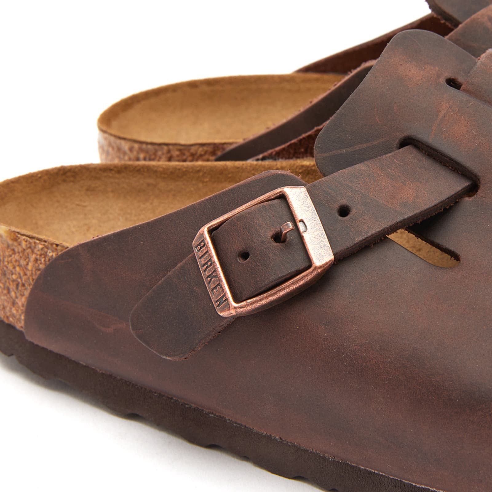 Birkenstock BIRKENSTOCK BOSTON SFB LEATHER HABANA 159711 US 8 EU 41 Size US 8 / EU 41 - 3 Thumbnail