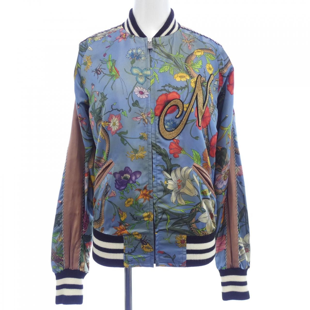 Gucci Gucci Gucci Floral Blouson Textile Outerwear 682428Z486M DUTY FREE for USA Size ONE SIZE - 1 Thumbnail