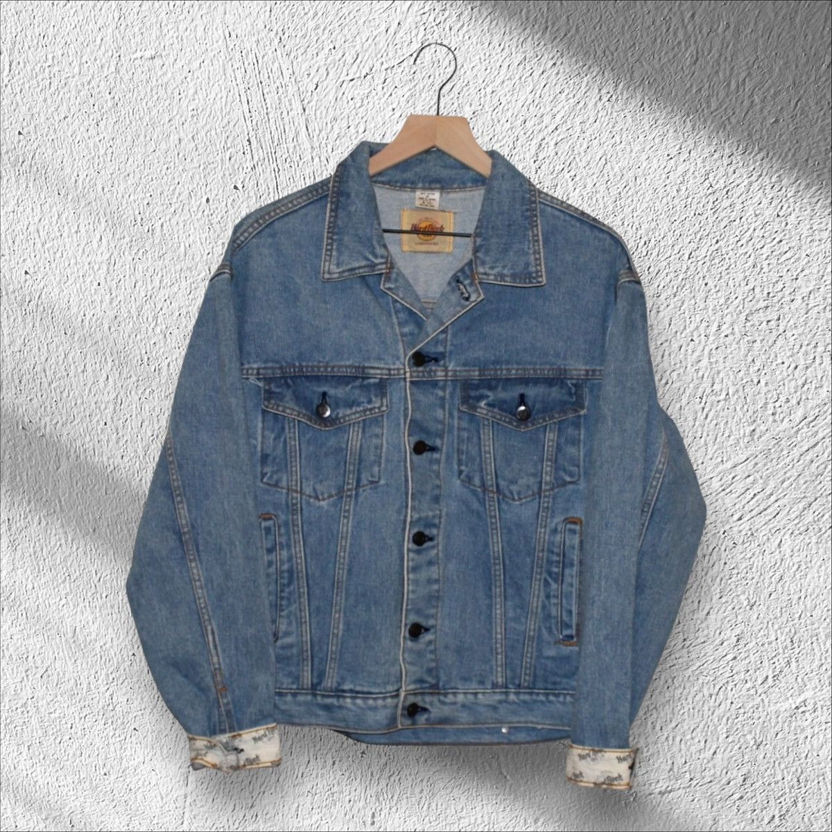 Hard Rock Cafe × Vintage Vintage Hard Rock Cafe Atlanta Denim Jean Jacket Medium Size US M / EU 48-50 / 2 - 1 Thumbnail