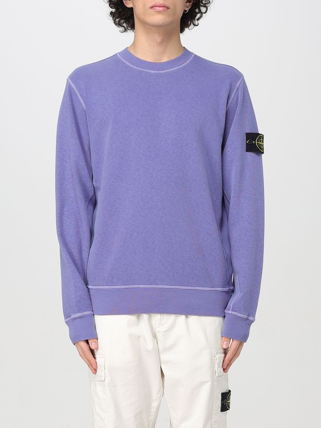 Stone Island Sweatshirt Men Violet