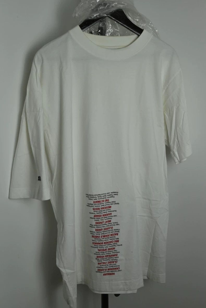 VETEMENTS Menu Print Short Sleeve Tee - dmc