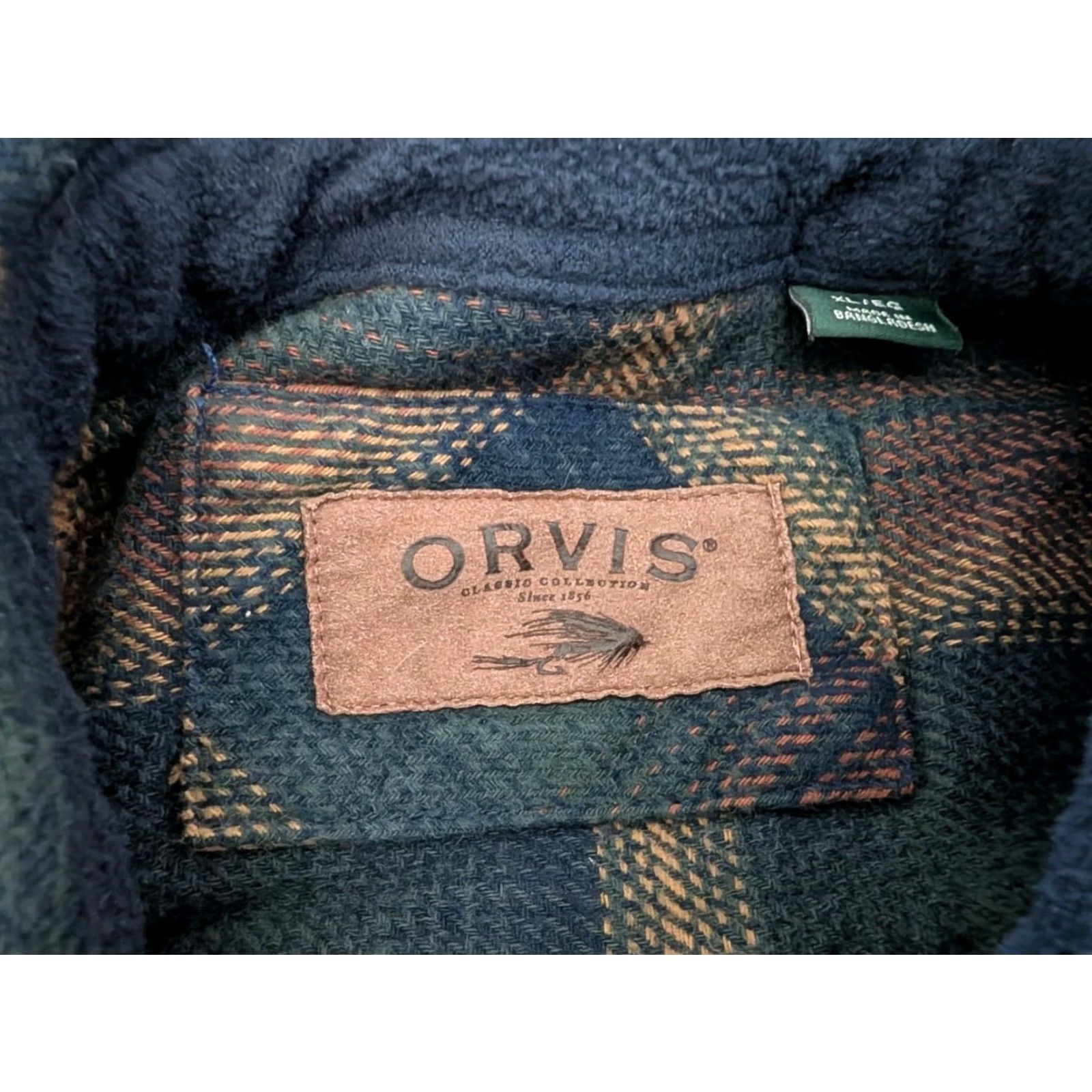 Orvis Orvis XL Mens Button-Up Long Sleeve Flannel Multicolor Plaid Shirt Heavyweight Casual Travel Size US XL / EU 56 / 4 - 7 Thumbnail