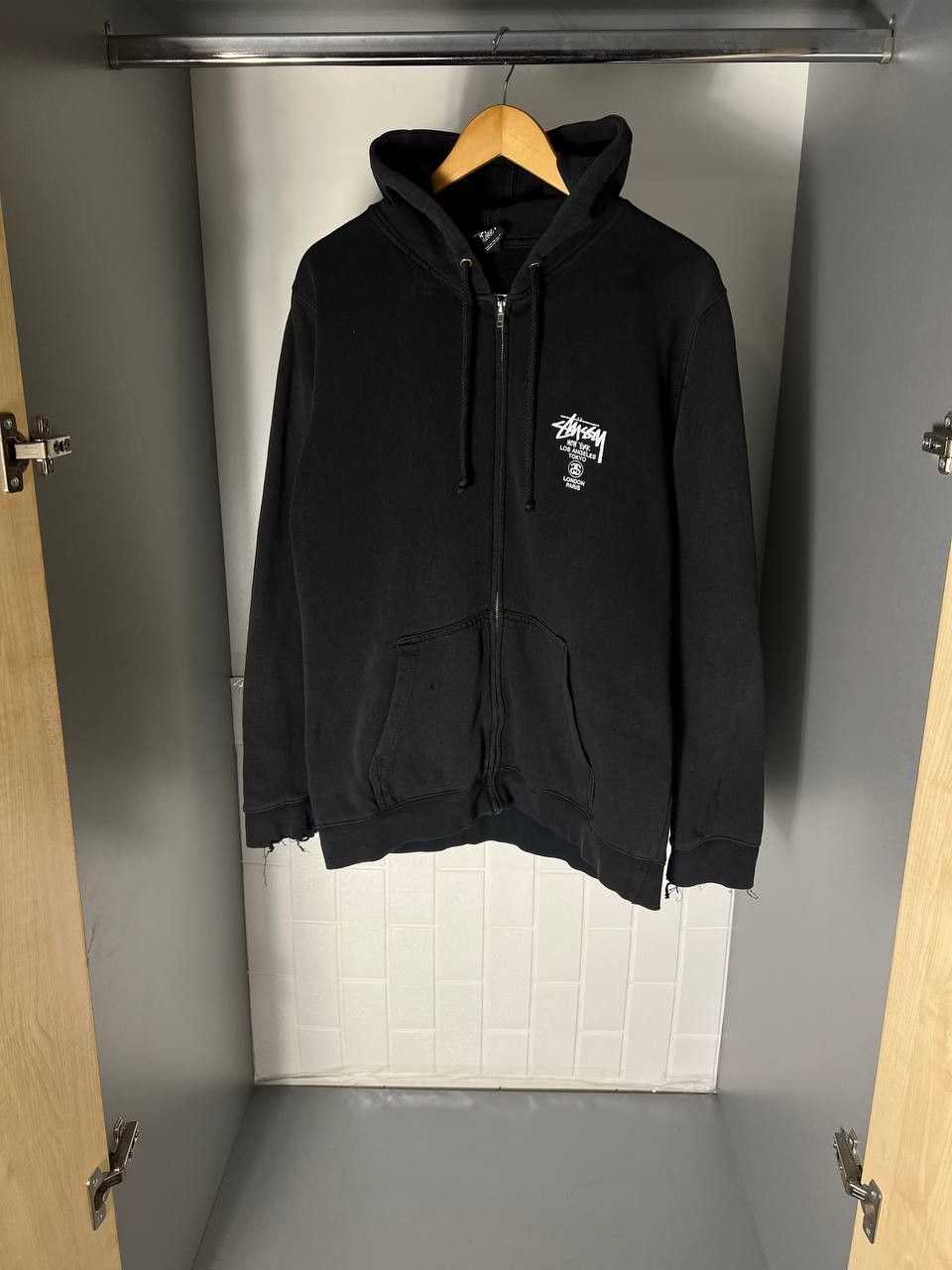 Stussy VINTAGE STUSSY ZIP HOODIE JACKET RETRO Y2K SK8 90s Size US XL / EU 56 / 4 - 2 Thumbnail