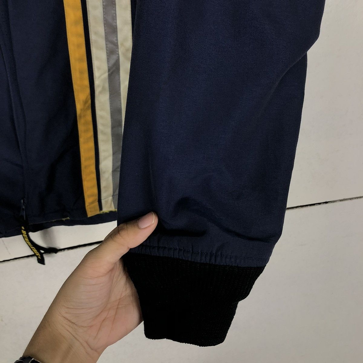 Japanese Brand 📌VINTAGE BOMBER BIKER JACKET BUMBLEBEE RACING CLUB USA Size US L / EU 52-54 / 3 - 16 Thumbnail