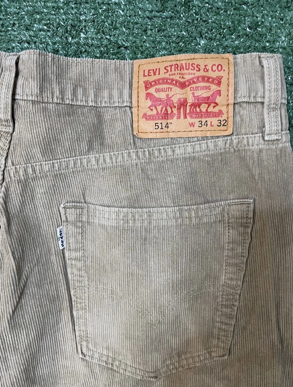 Levi's Levi 514 beige corduroy jeans Size US 34 / EU 50 - 5 Thumbnail