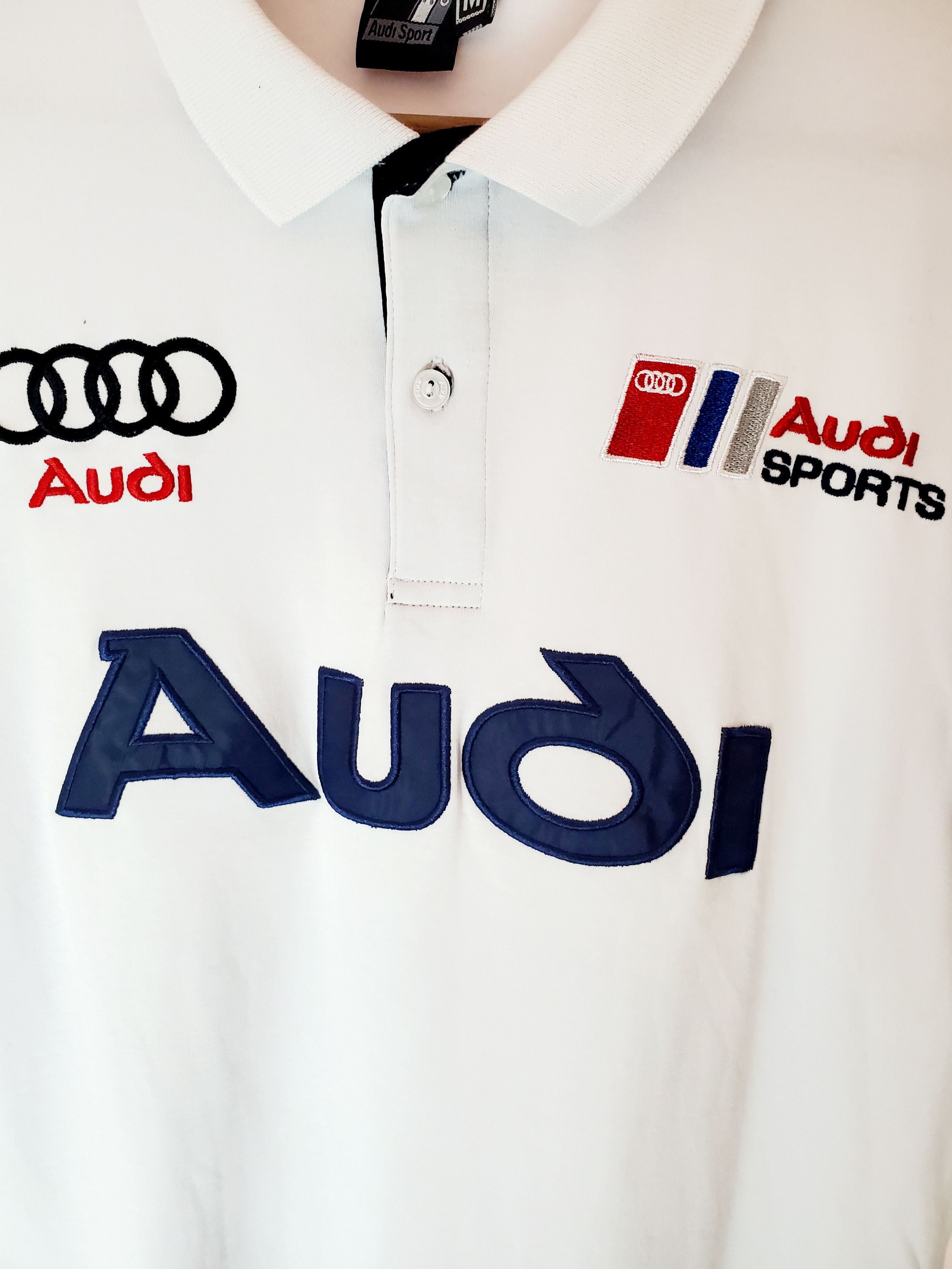 Audi × Vintage Audi Sports Racing Polo T-Shirt Embroidered size M Size US M / EU 48-50 / 2 - 2 Thumbnail