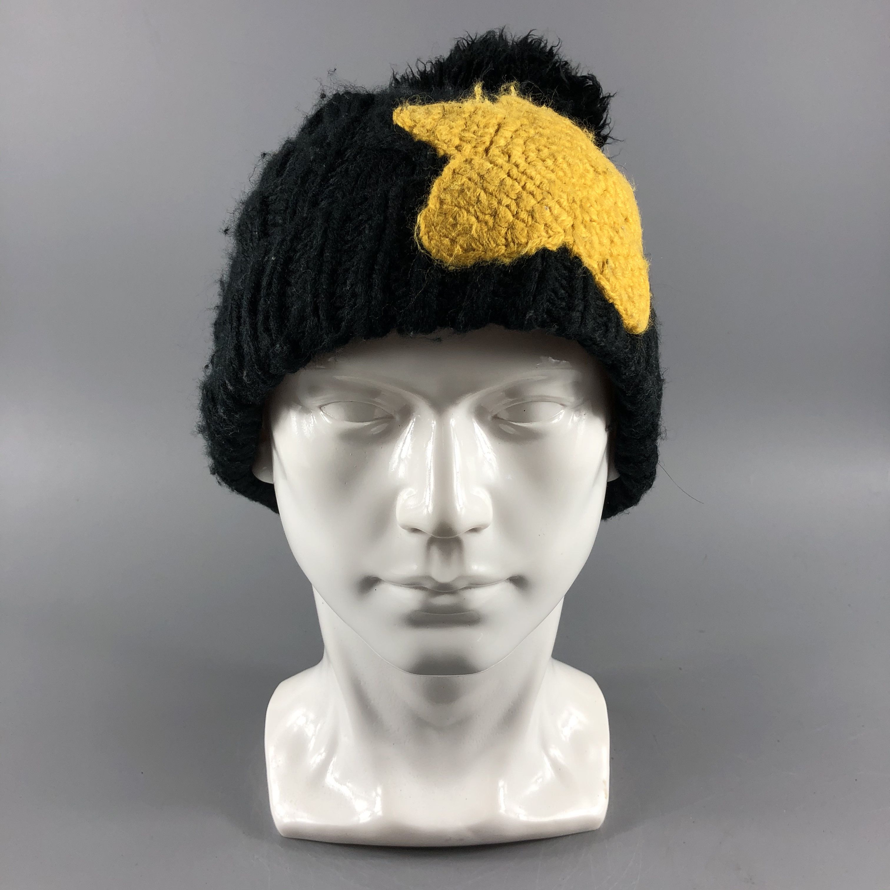 image of Vintage Hats Star Crochet Beanie Knit Snow Hat B266, Men's