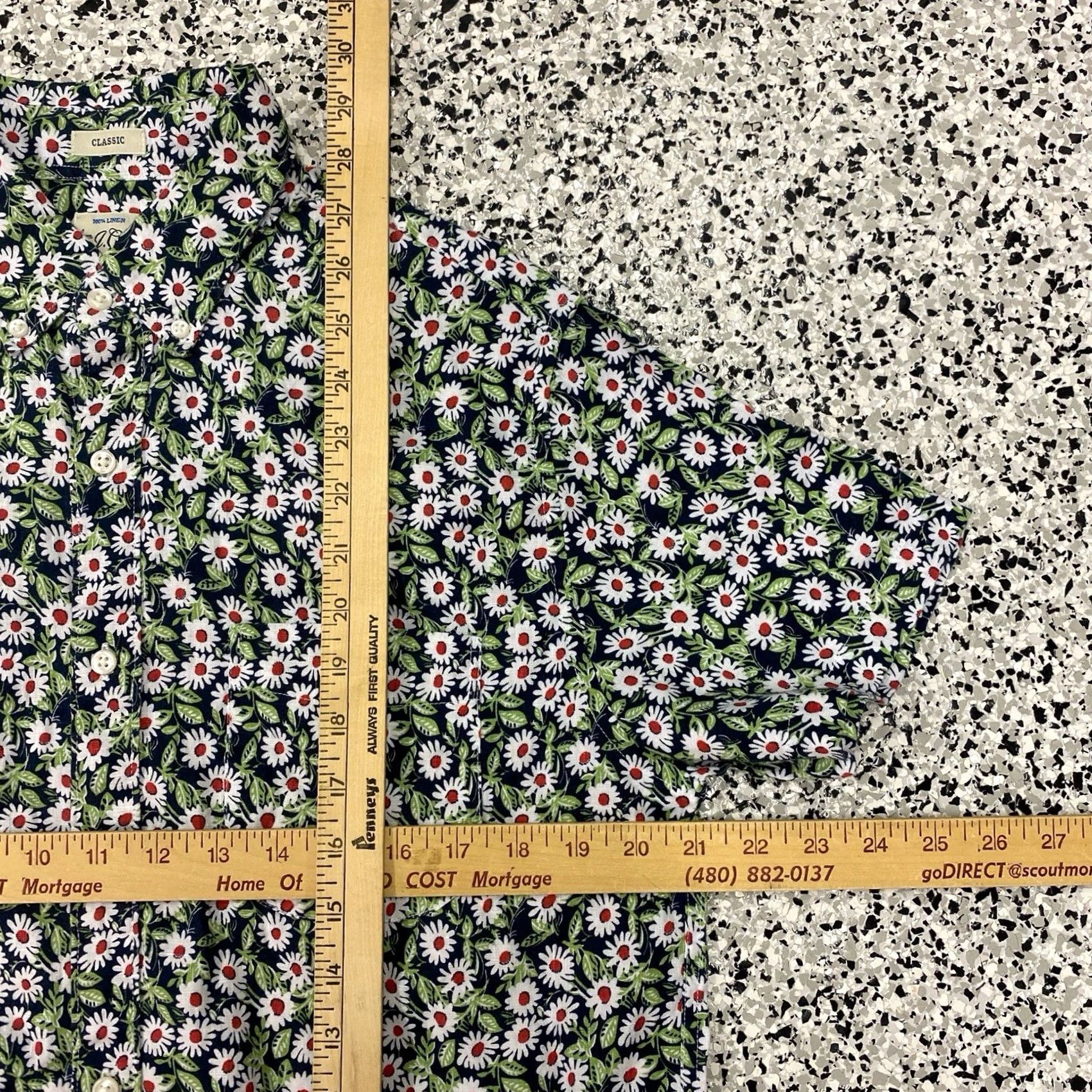 J.Crew J.CREW Flower Shirt Men M Classic Fit Short Sleeve Linen Tropical Print Multicolor Size US M / EU 48-50 / 2 - 3 Thumbnail