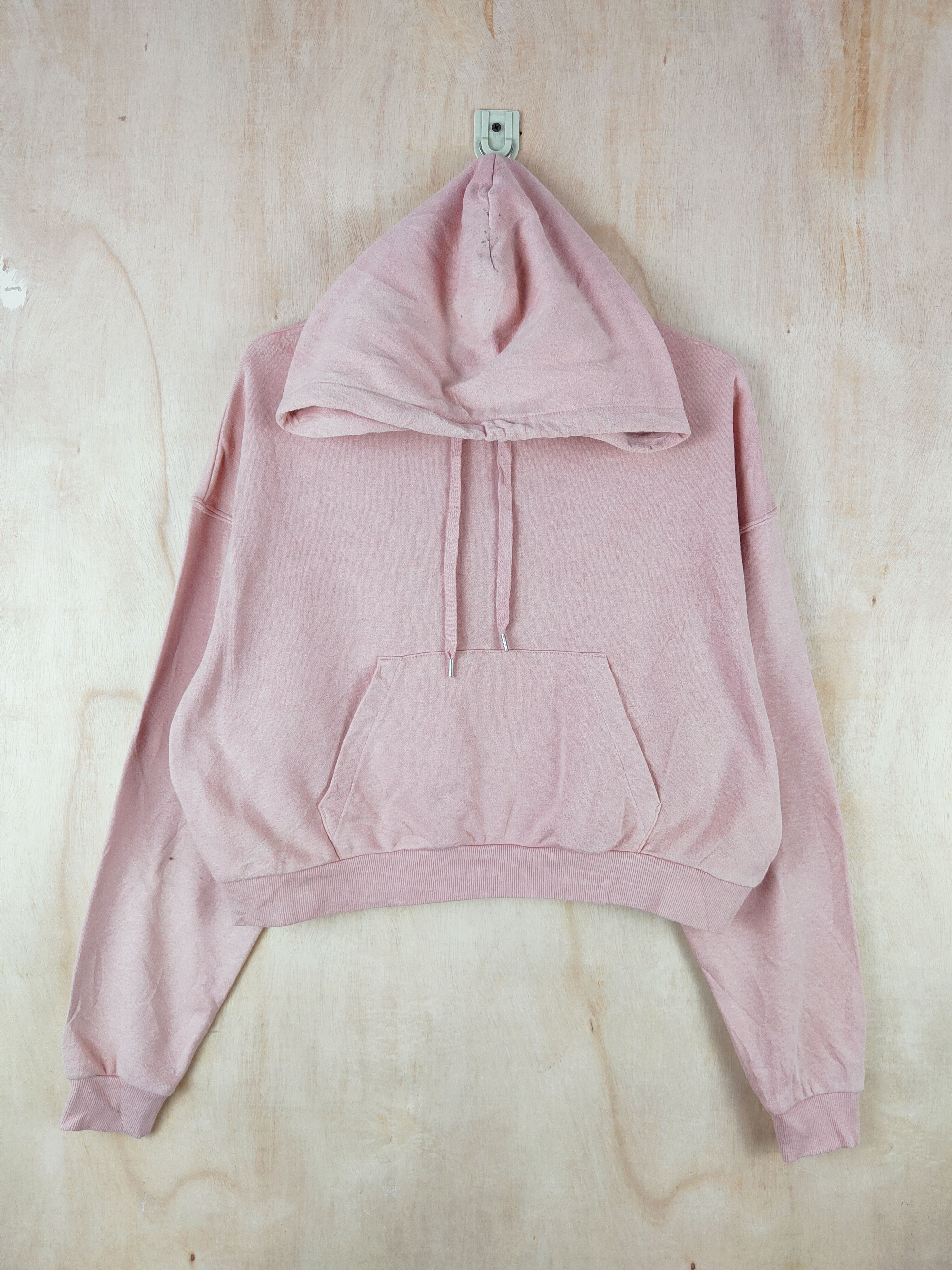Divided × Vintage Vintage Divided Pink Hoodie Crop Tops Size S / US 4 / IT 40 - 1 Thumbnail