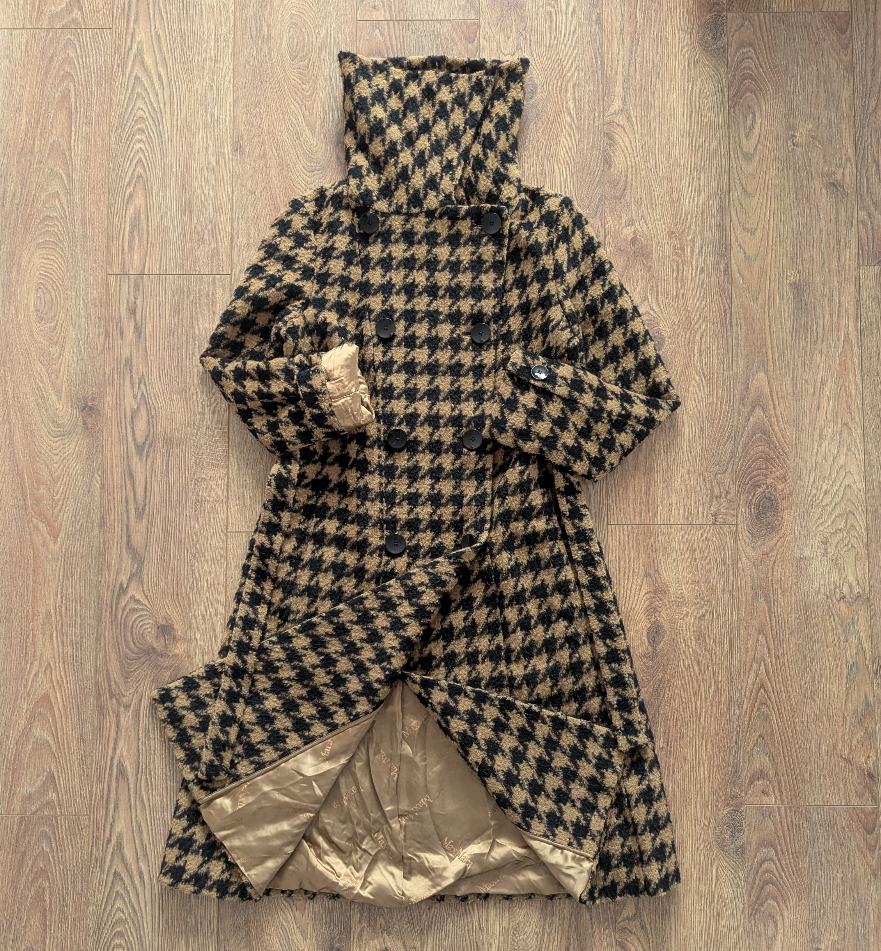 Max Mara Max Mara Long Virgin Wool Coat Black Brown Made In Italy Size M / US 6-8 / IT 42-44 - 18 Thumbnail