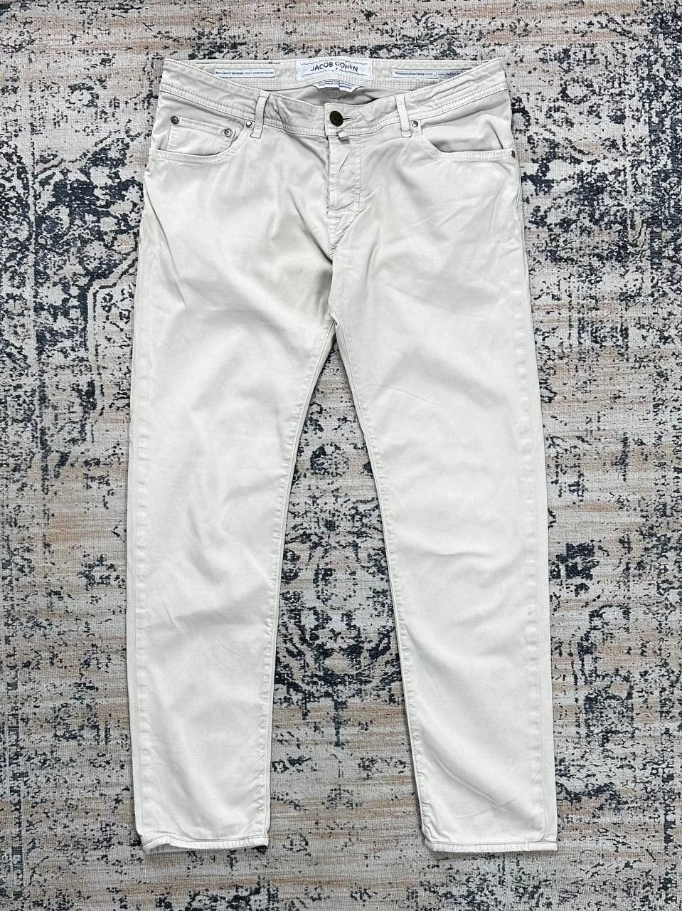 Jacob Cohen Luxury Jacob Cohen Beige Chino Pants Rare Retro Size US 35 - 1 Thumbnail