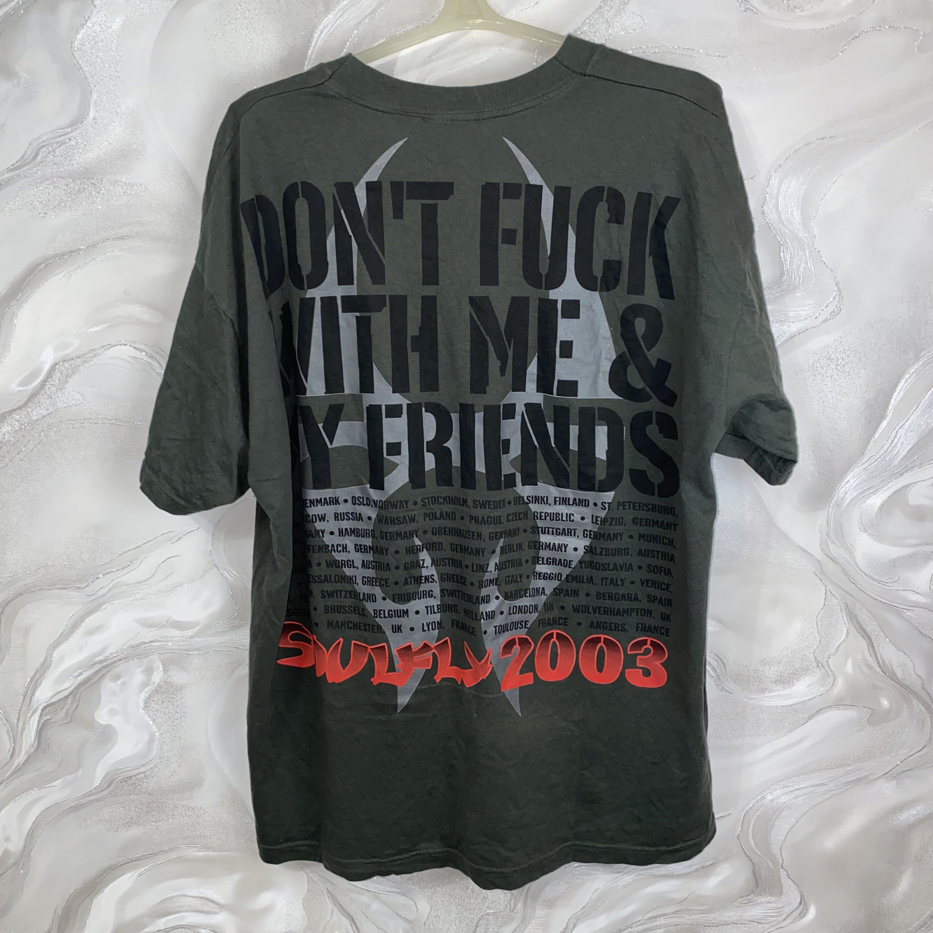 Vintage Soulfly Call To Arms Khaki T-Shirt Red 2003 tour Size XL Size US XL / EU 56 / 4 - 3 Thumbnail